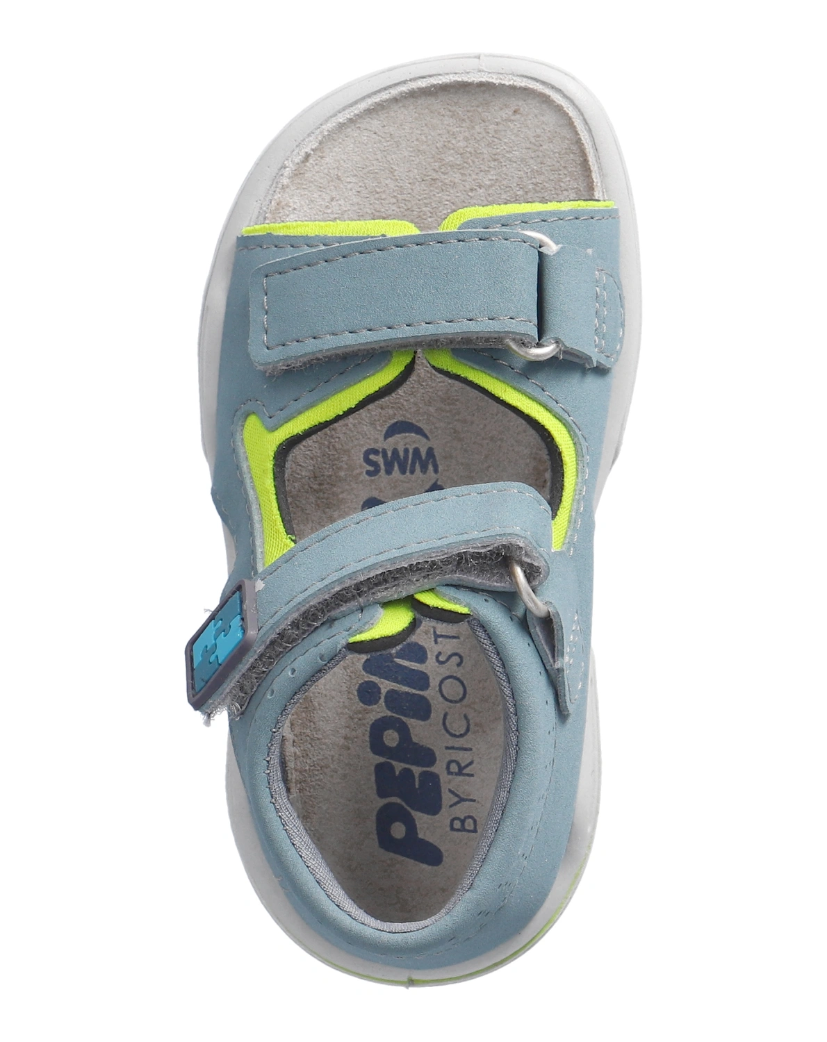 Klett-Sandalen MANTO in arctic/neongelb