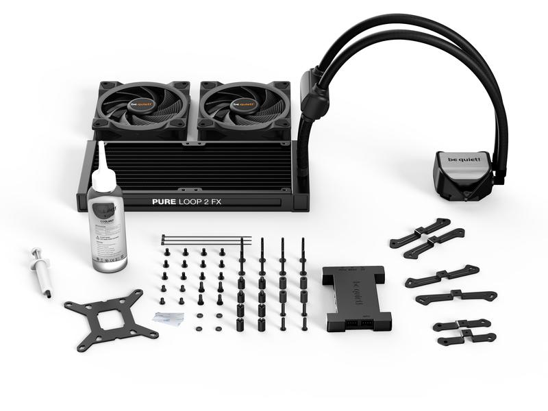 be quiet! Wasserkühlung Pure Loop 2 FX 240 mm Leistungsvoller und leiser Wasserkühler mit drei Lüfter