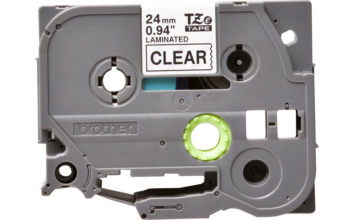 Beschriftungsband TZe-151 Schwarz auf Transparent24 mm-Beschriftungsband für Etikettendrucker