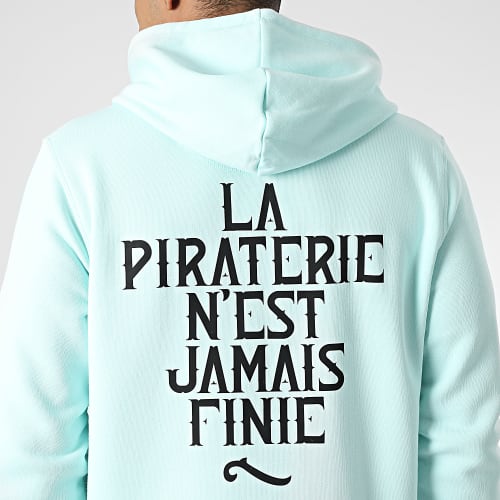 Sweat Capuche LPNJF Bleu Mint Noir