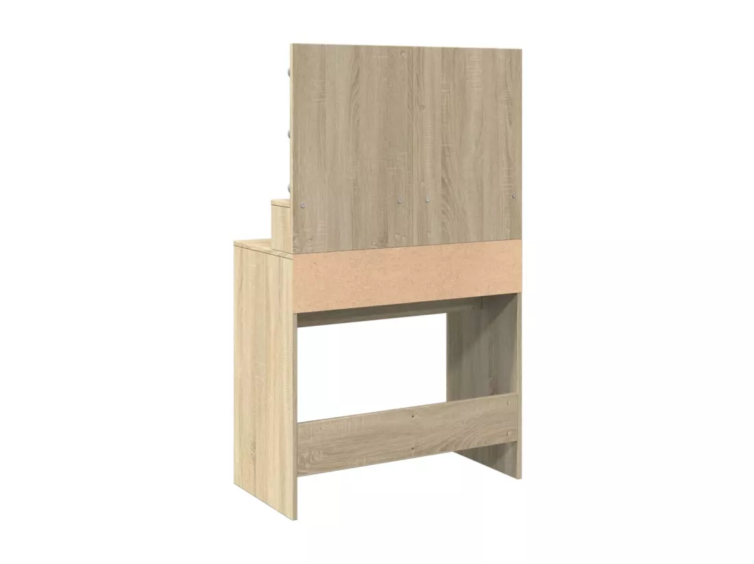Coiffeuse avec LED chêne sonoma 80x41x134,5 cm