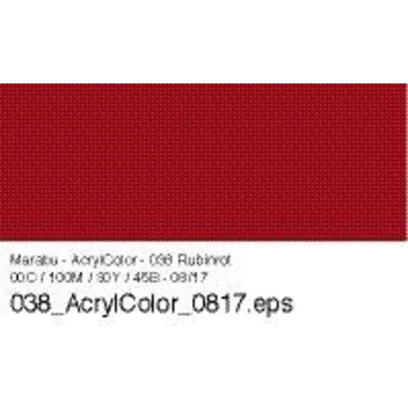 Marabu Acryl Color, Rubinrot 038, 100 ml
