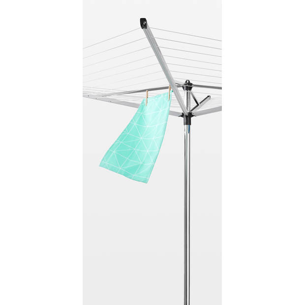 Brabantia Topspinner droogmolen - 50 m - met metalen grondanker en beschermhoes