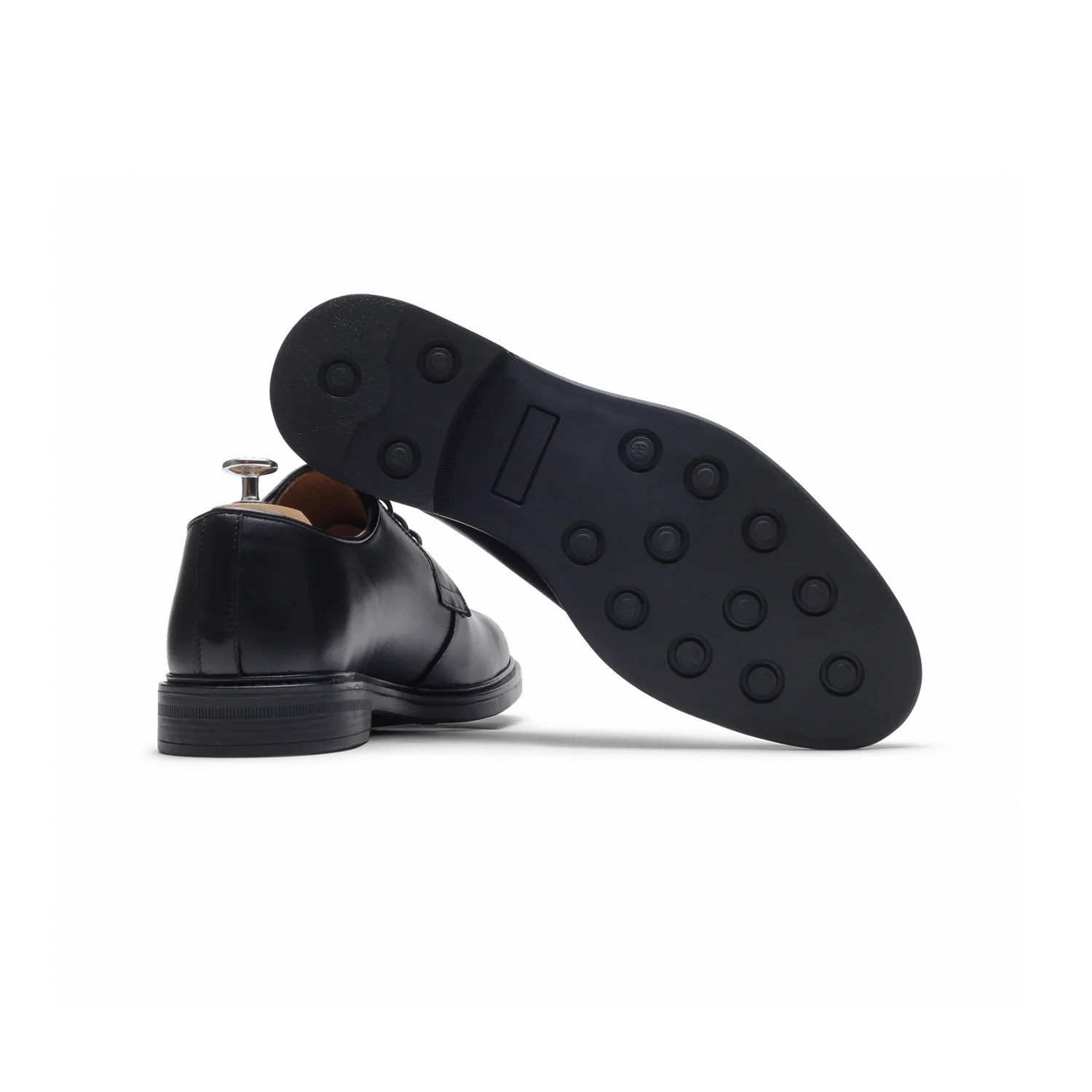 Doucan-Derby en cuir noir
