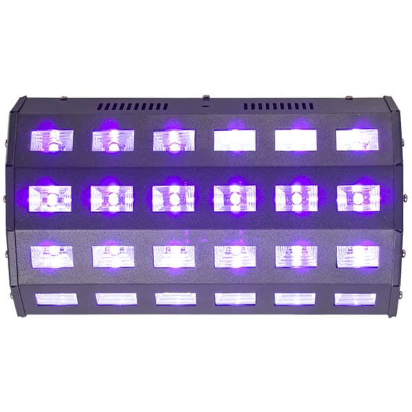Ibiza LED bar UV+hvit 24 x 3 watt