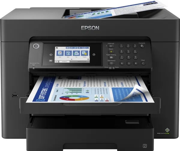 Epson WorkForce WF-7840DTWF - Multifunktionsprinter - farve - blækprinter - A3 (297 x 420 mm) (original) - A3 (medie) - op til 25 spm (udskriver) - 550 ark - 33.6 Kbps - USB 2.0, LAN, Wi-Fi(n), USB vært