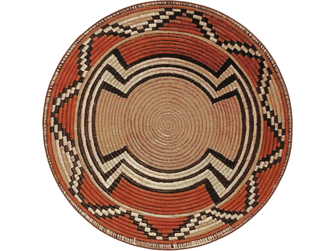 Tapis d'extérieur & intérieur Artis Beige/Cuivre ø 160 cm rond