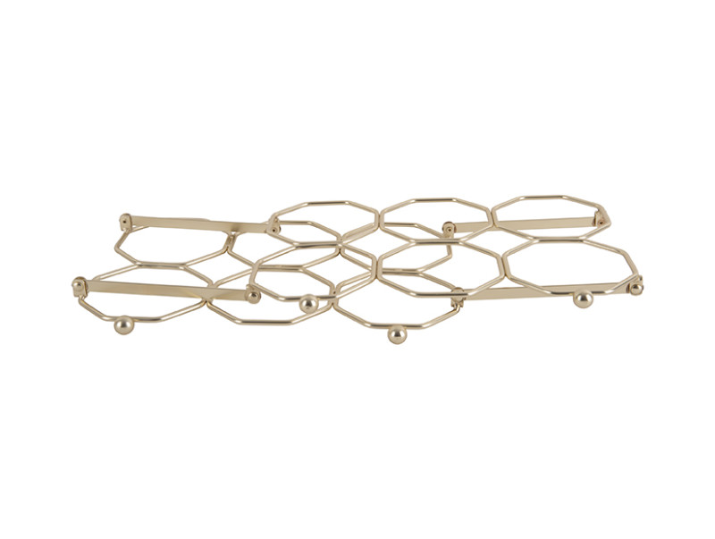 Wine Rack Honeycomb PT3474GD Gold