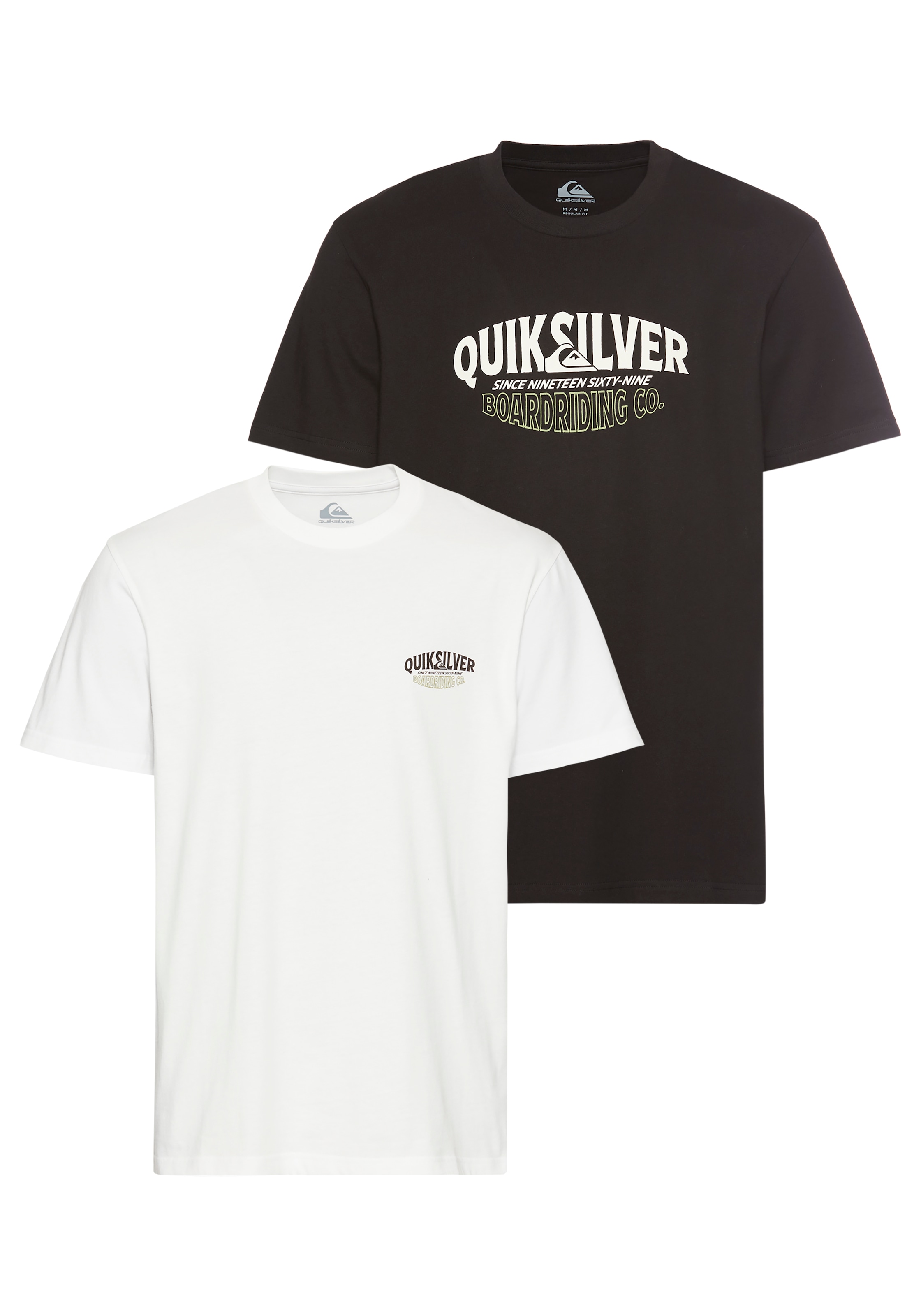 Quiksilver T-Shirt »RUGGED SHORT SLEEVE TEE PACK YM«, 2 Stk.