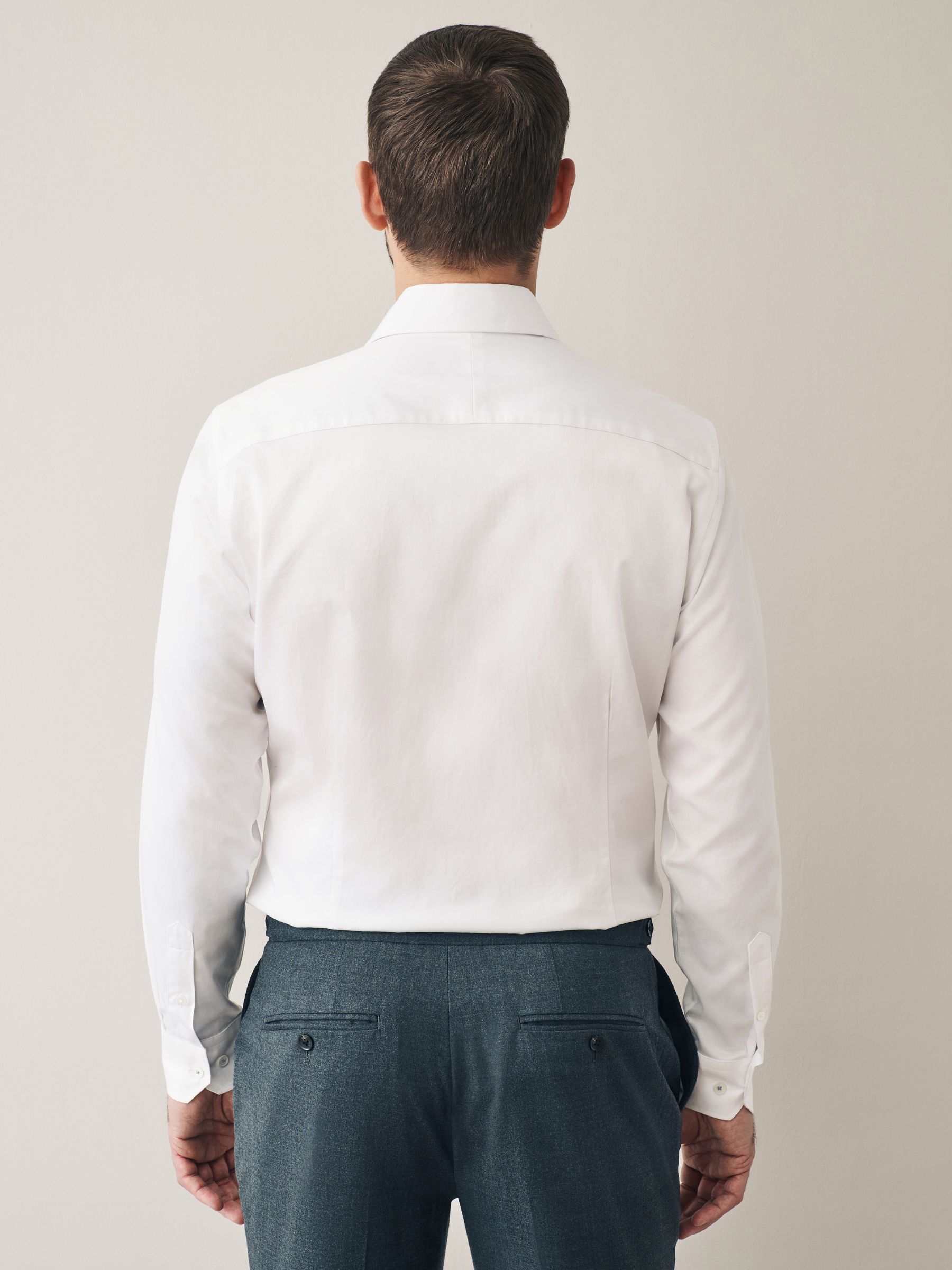 Wit - 100% Pima Cotton Sateen Finish Long Sleeve Signature Shirt