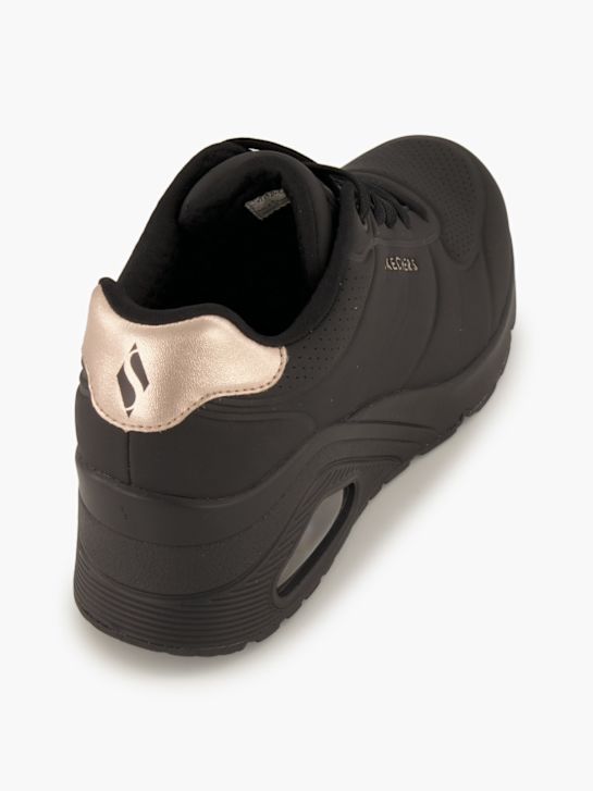 Skechers UNO WEDGE-HI STEPS Sneaker Schwarz