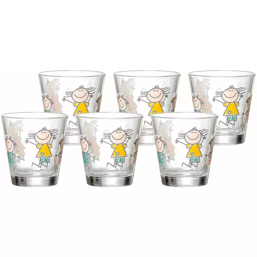 Ritzenhoff & Breker GmbH & Co. KG Trinkglas Girls BEST FRIENDS 270 ml 6er Set bunt