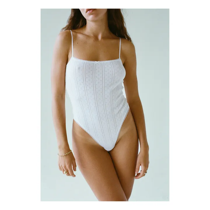 Cou Cou Intimates Body Pointelle Coton Bio | Blanc