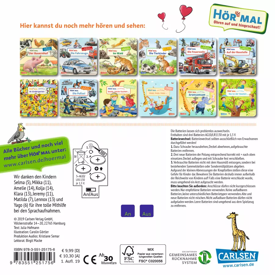 CARLSEN Hör mal: Im Zoo - Wimmelbuch