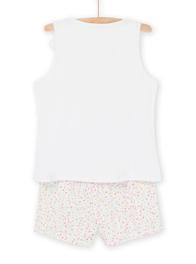 Pyjama blanc à motifs girafe à la mer