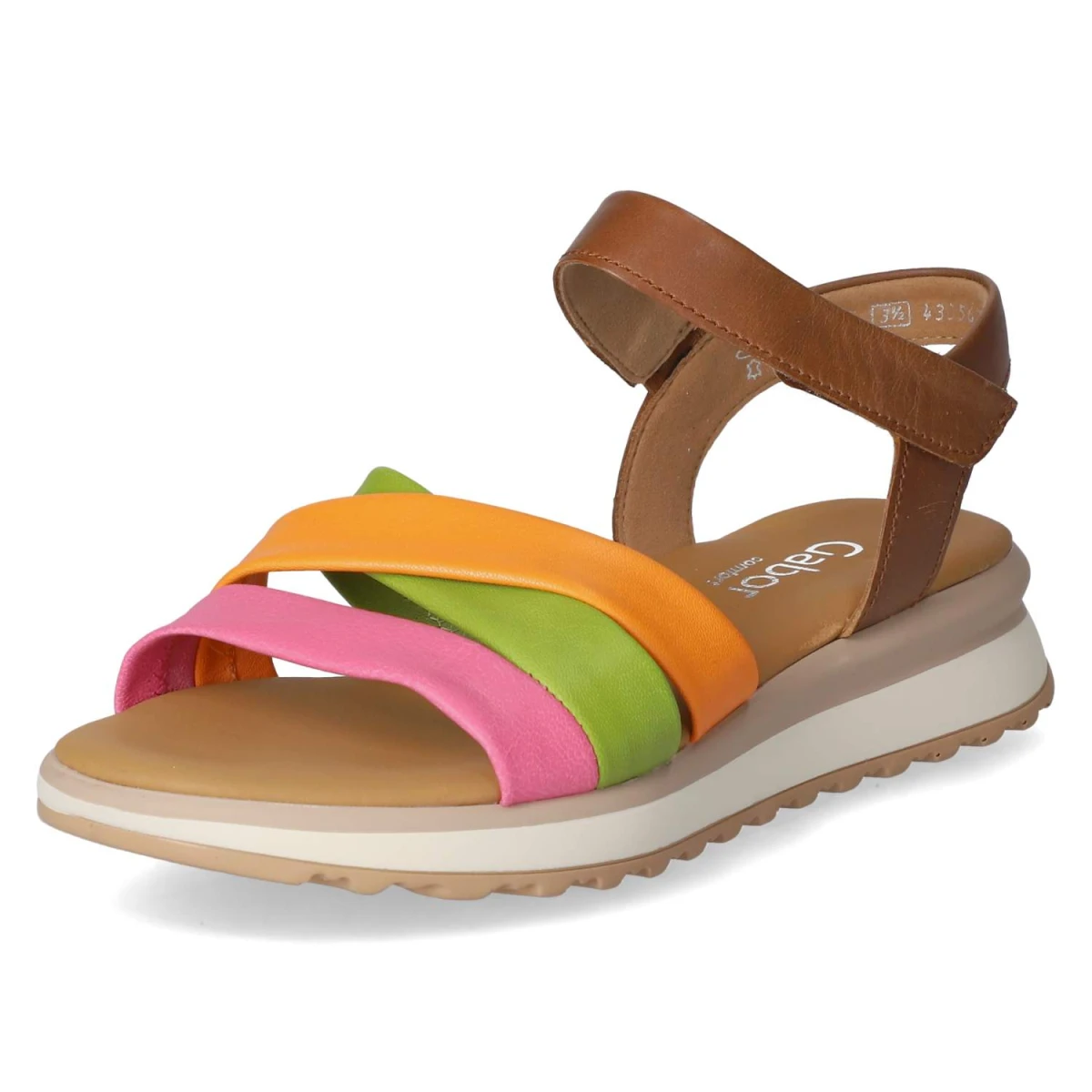 GaborSandalen - pink/gree/oran/cam