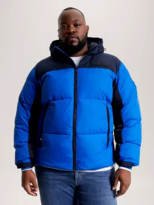 Jaqueta puffer Plus TH Warm com capuz, estilo Nova York