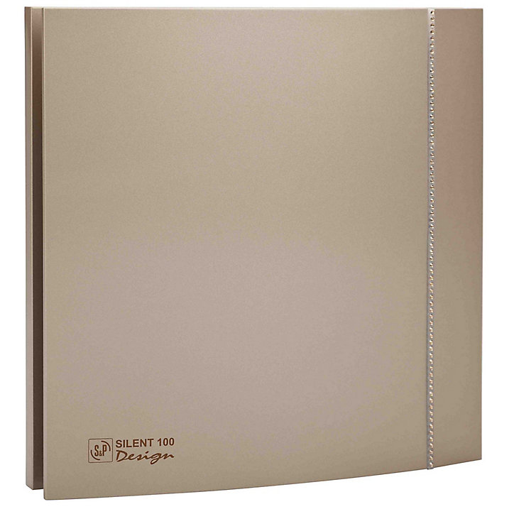 Aérateur ultra silencieux S&P Silent Design 100 CZ Champagne Swarovski ø100 mm