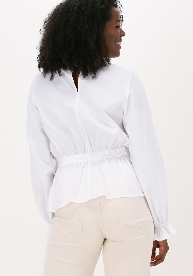 SELECTED FEMME witte selected femme blouse josefine ls neck ruffle top
