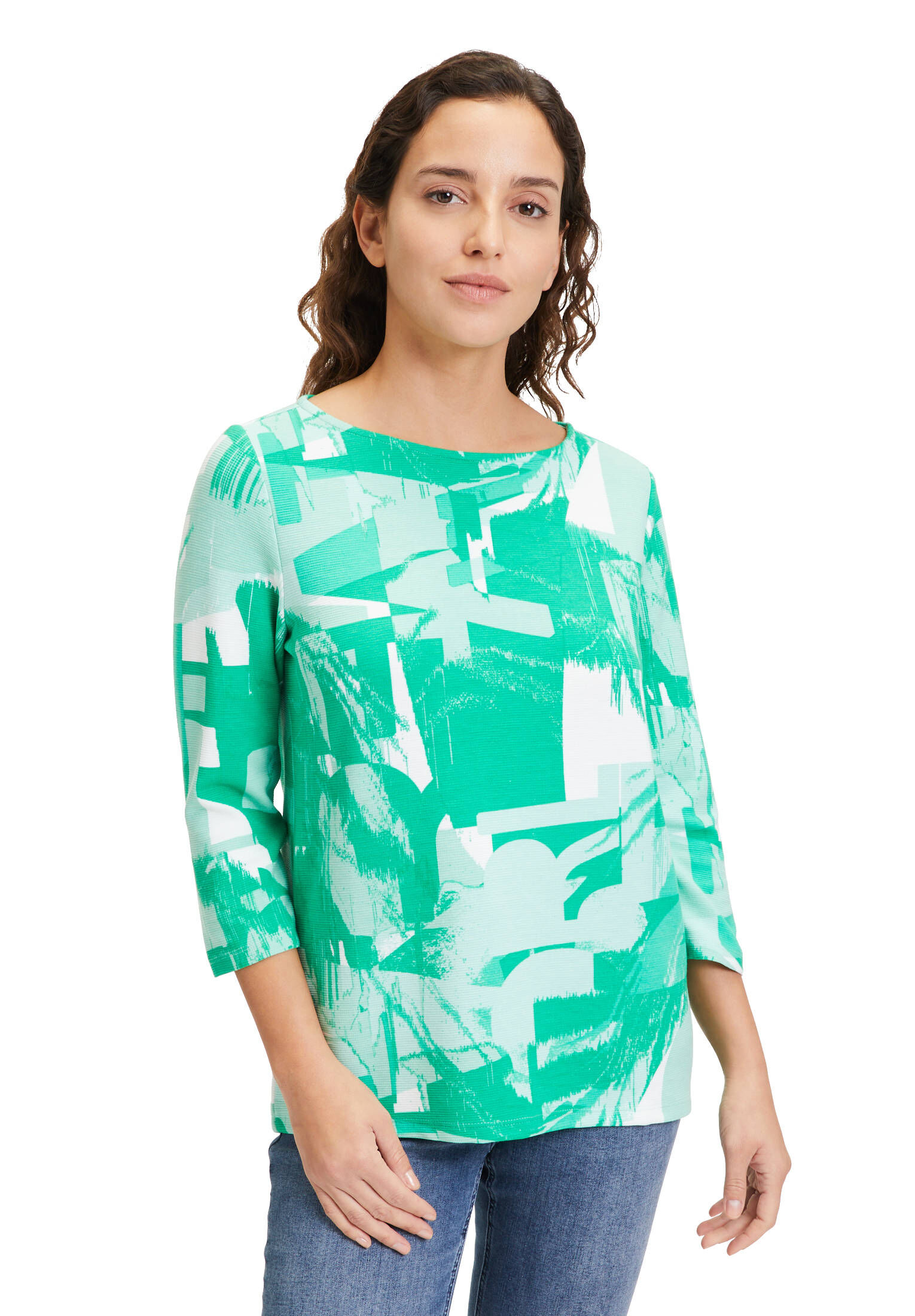 Betty Barclay| Damen Sweatshirt mit Rippenstruktur