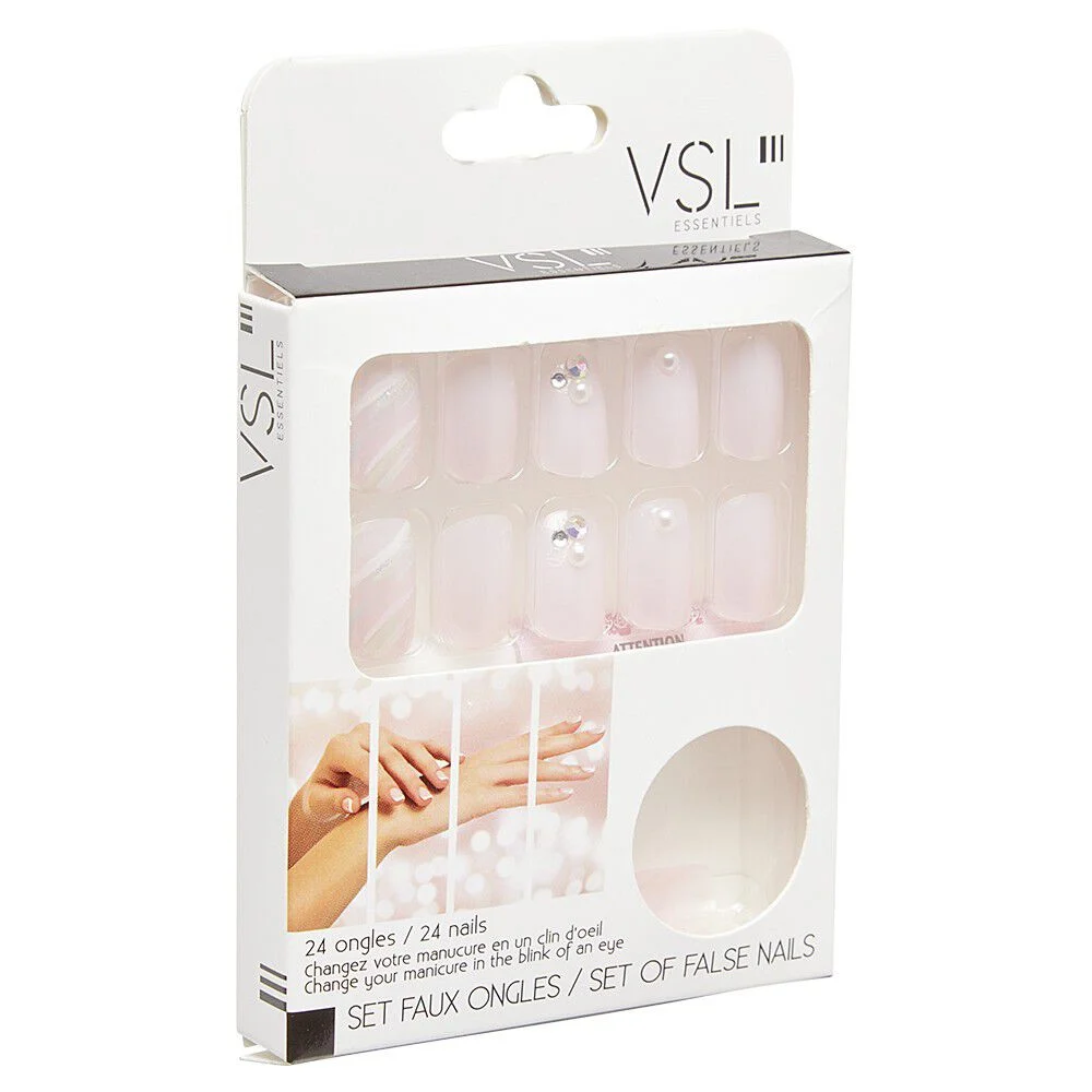 Faux ongles diamants x24