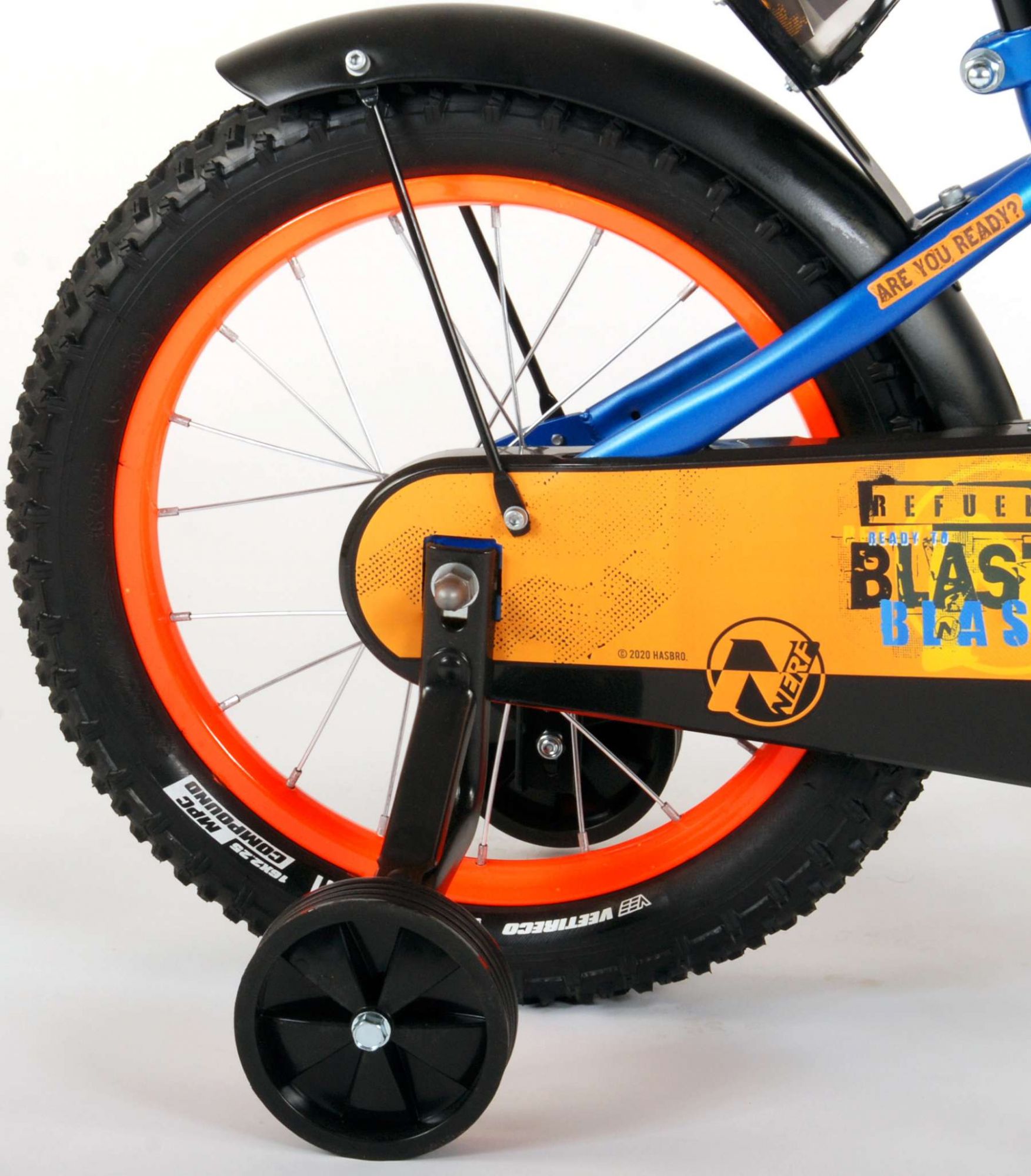 Kinderfahrrad NERF Fahrrad für Jungen 16 Zoll Kinderrad in Satinblau