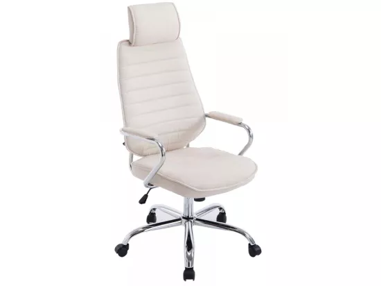 Chaise de bureau - Tissu - Beige - Rako