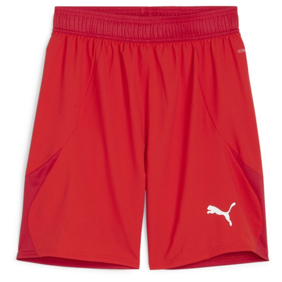 PUMA Short teamFINAL - Rouge/Blanc