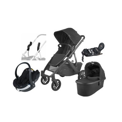 UPPAbaby VISTA V2 Duovogn inkl. BeSafe iZi Go Modular X2 & Base, Jake Black