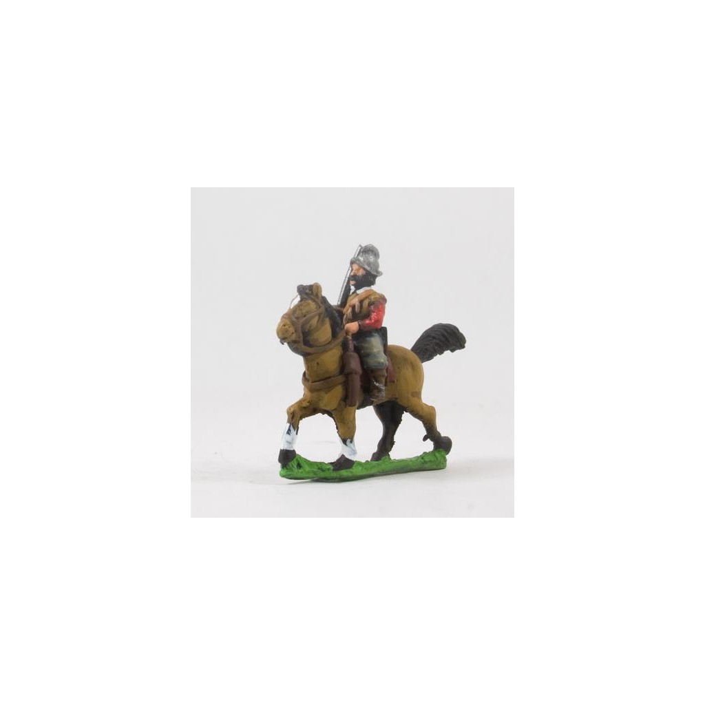 Renaissance: Medium Cavalry in Morion with two Pistols & drawn sword (Caballo Coroza)