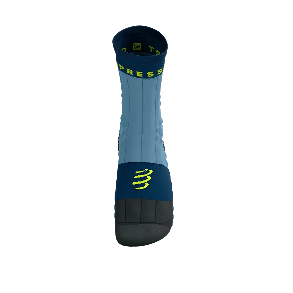 Compressport Pro Racing Winter Trail Compressiesokken Blauw/Groen