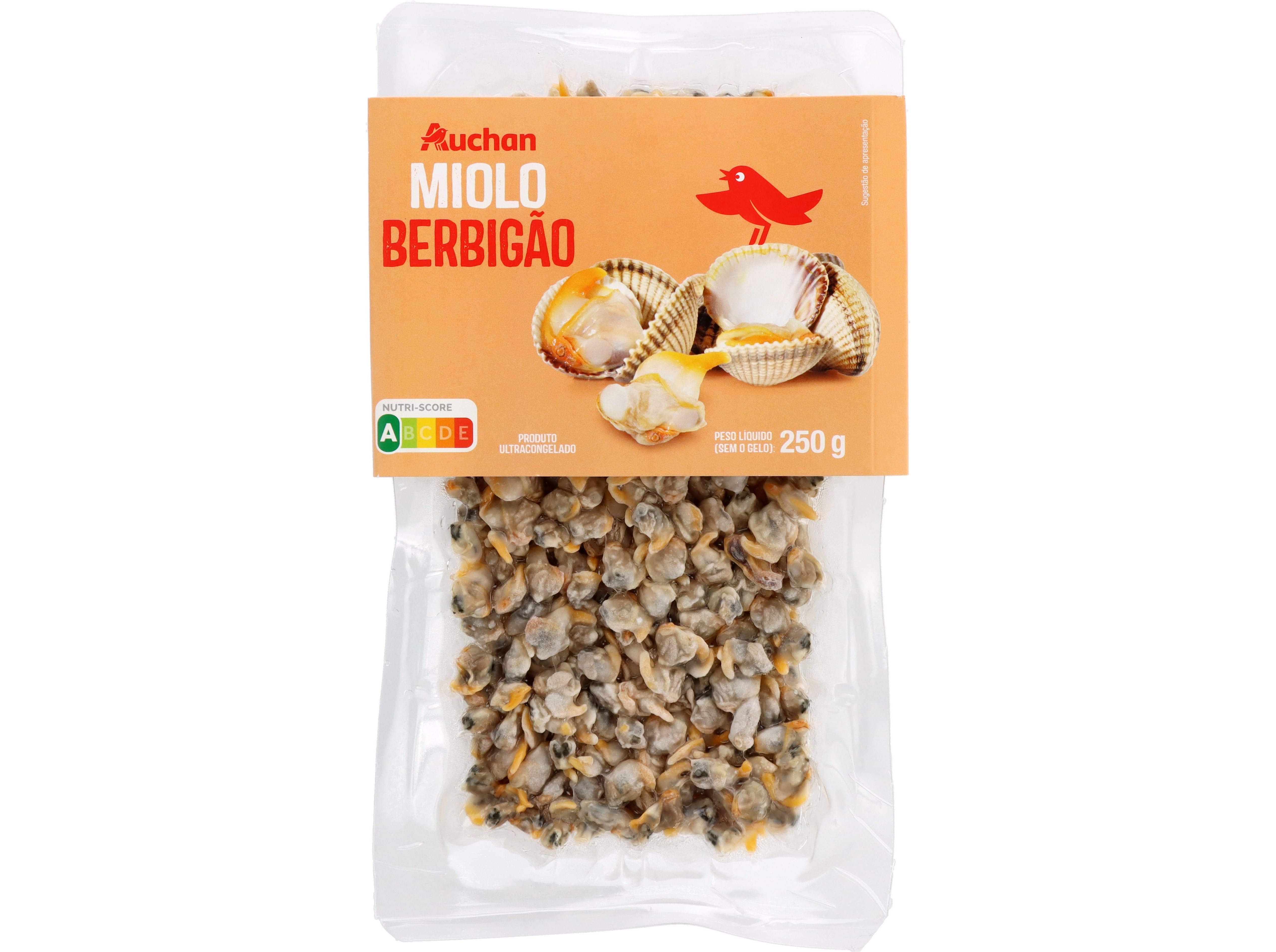 MIOLO BERBIGÃO AUCHAN ULTRACONGELADO 250G