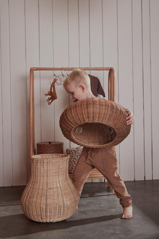 OYOY Mushroom opbergmand rattan