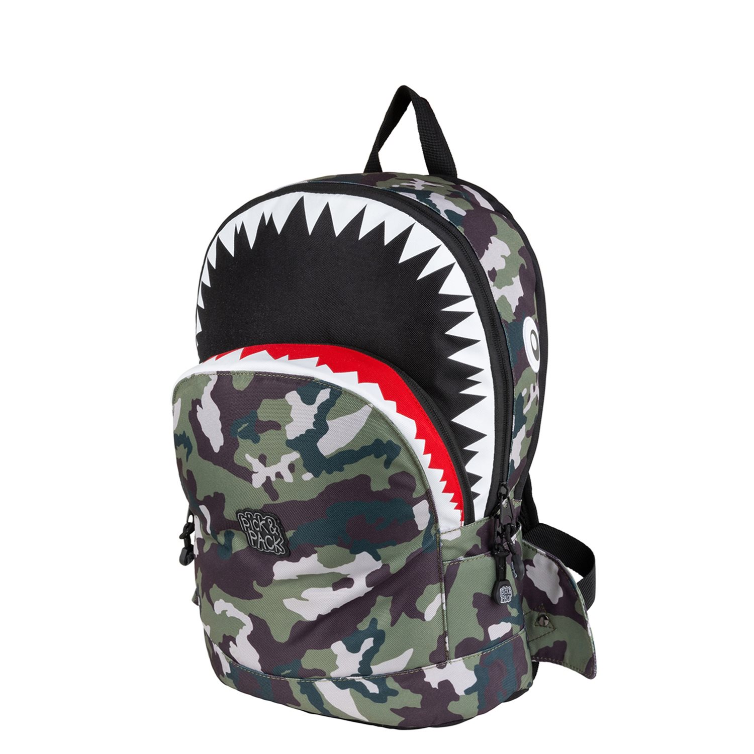Pick & Pack Shark Shape Backpack M camo
