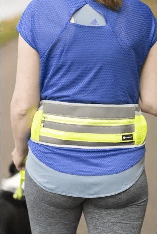 Flamingo Jogginglijn - Met Heupriem - Hondenriem - Geel