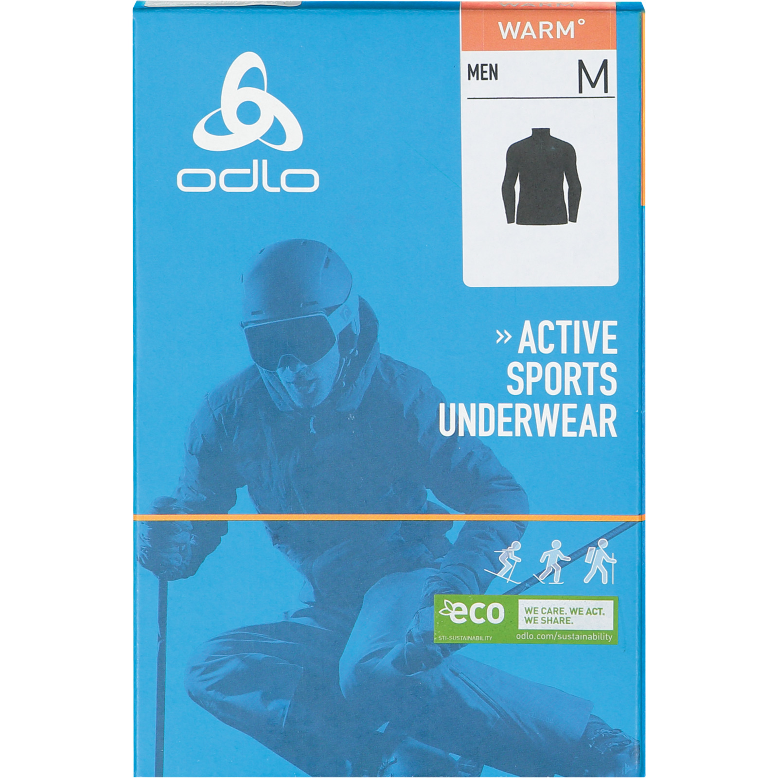 Odlo Herren-Baselayer Half Zip Active Warm