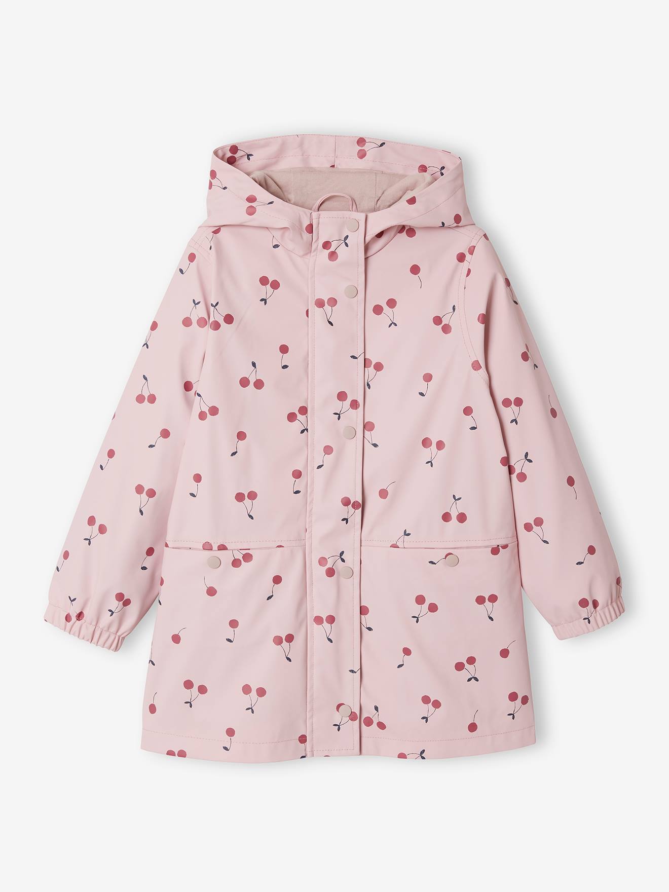 Capa de chuva com capuz e motivos florais, para meninas 6476