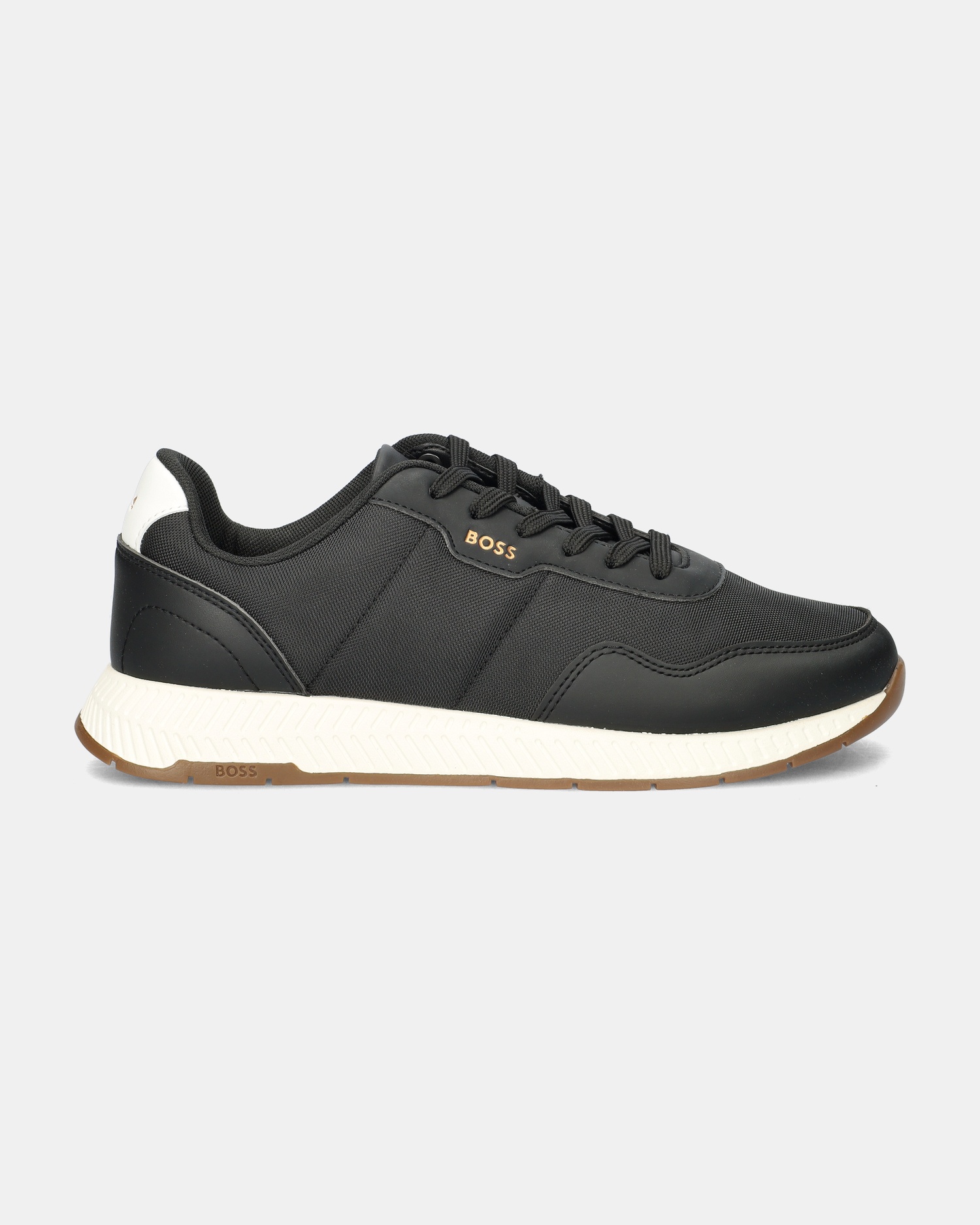 BOSS Titanium Runner Lage sneakers  - zwart