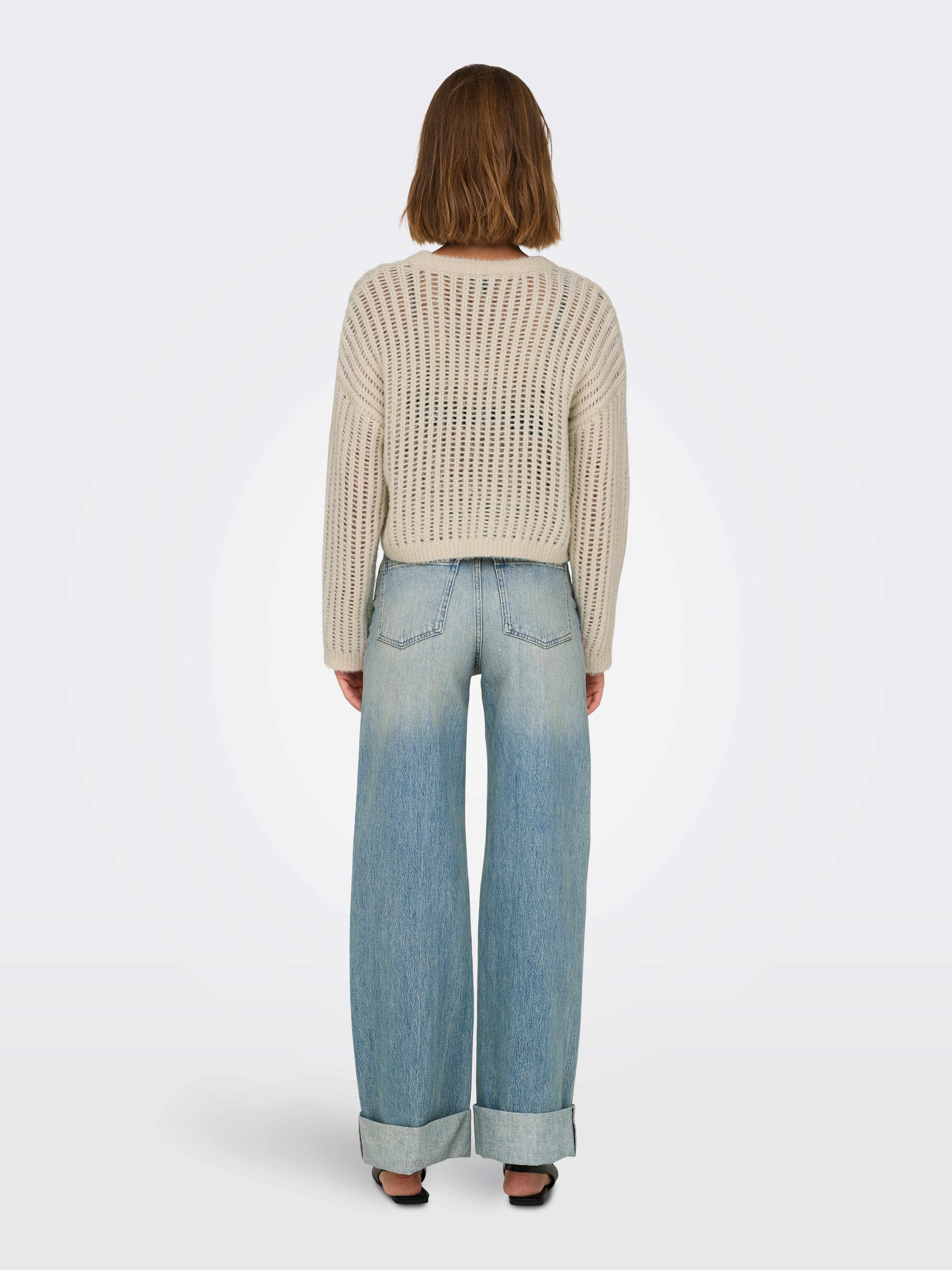 ONLMAJA Strickpullover Whitecap Gray