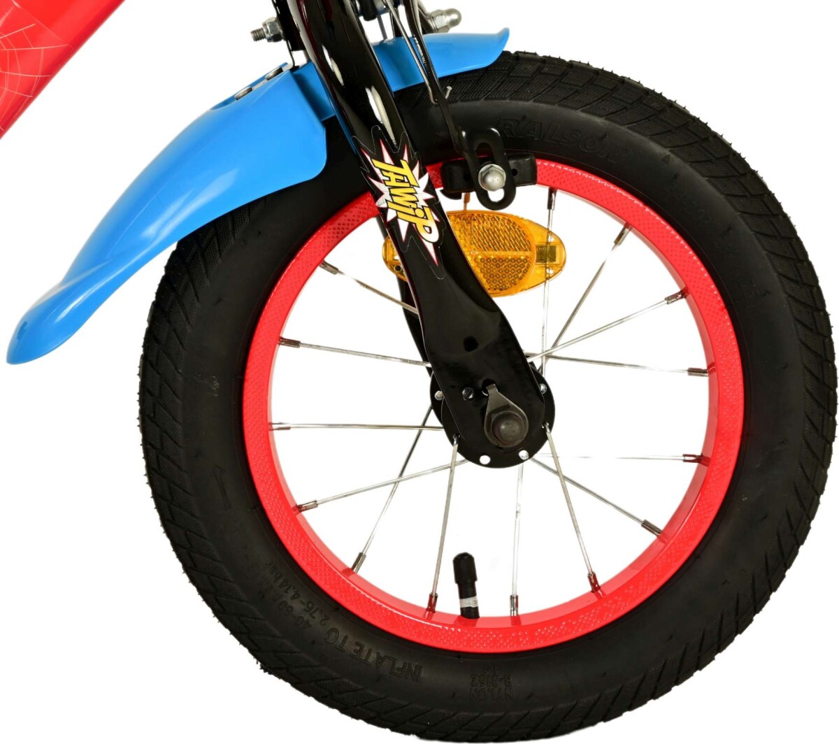 Spiderman - Cykel Med Støttehjul Til Børn - 12'' - Volare