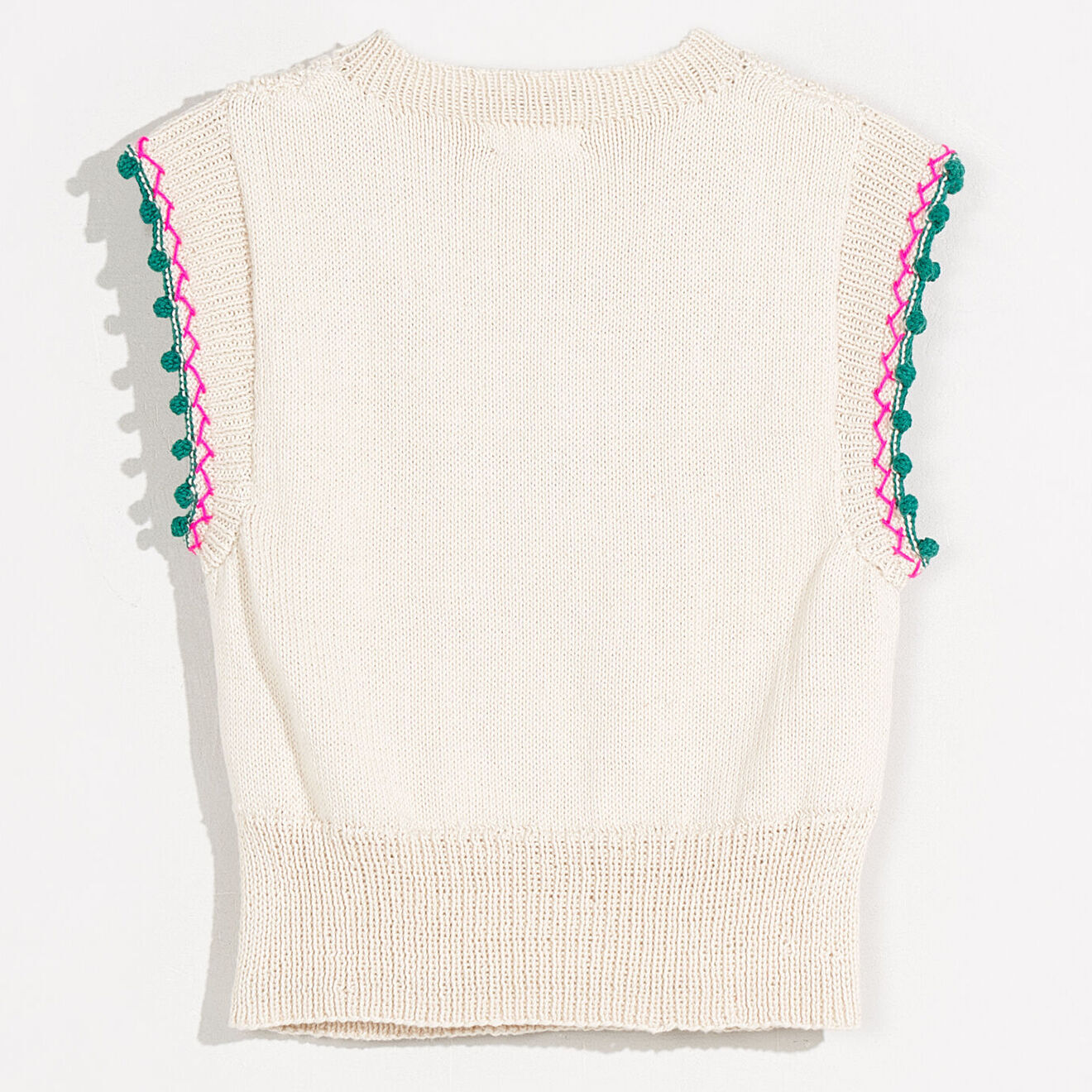 Bellerose Top crocheté Marh écru