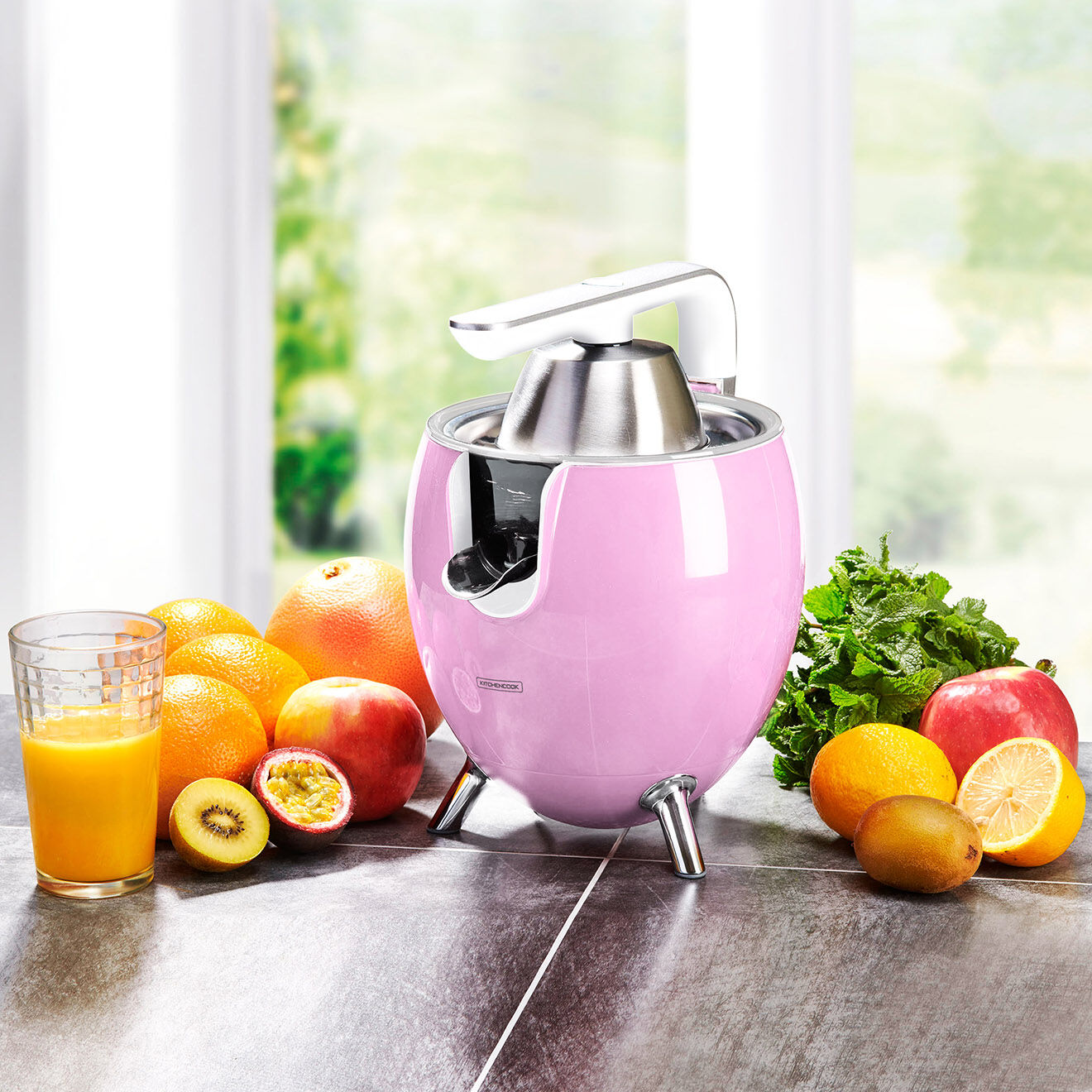 Kitchencook Presse-Agrume électrique rose - 550 ml