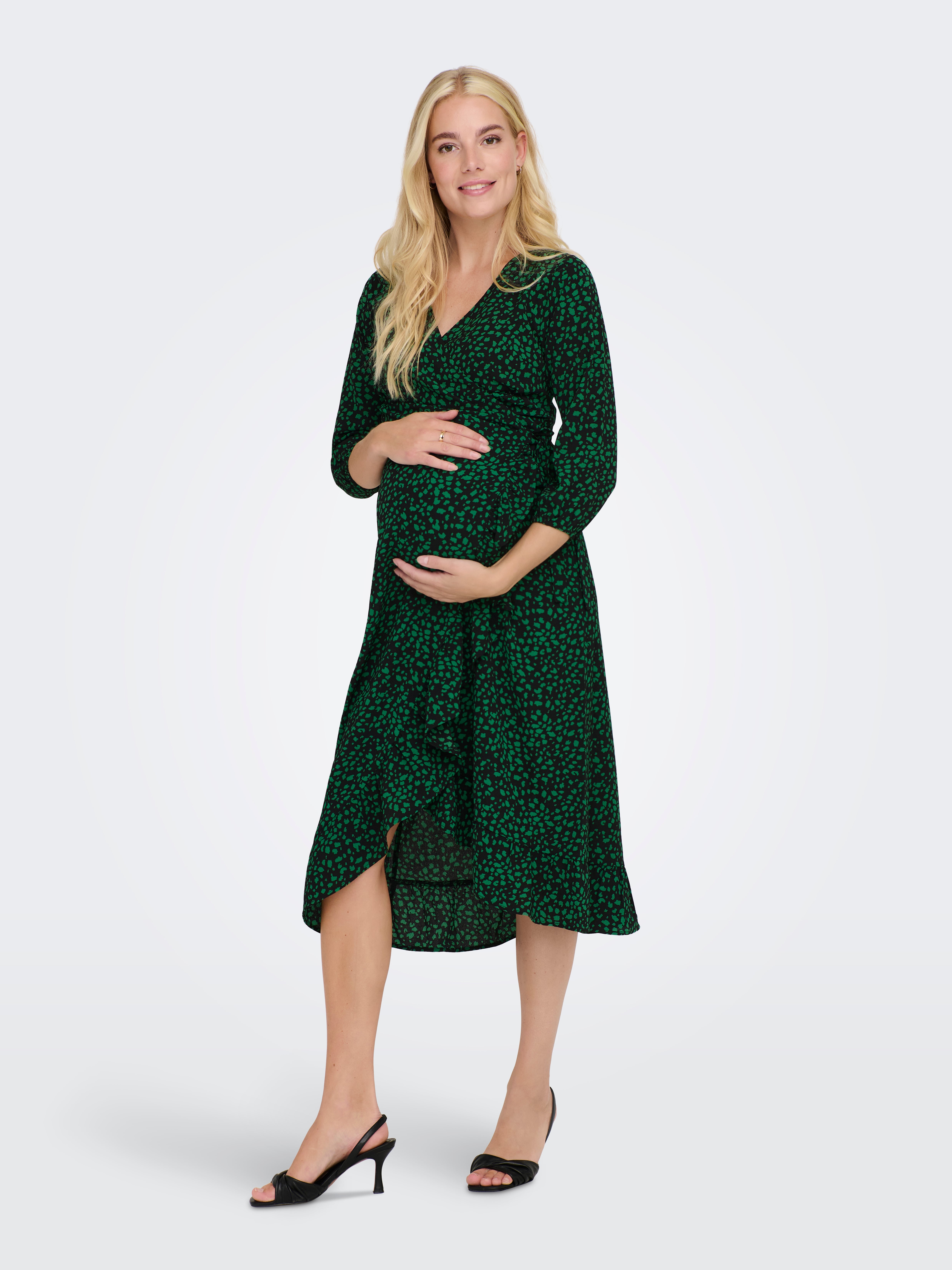 OLMLUXLEA Langes Kleid Black