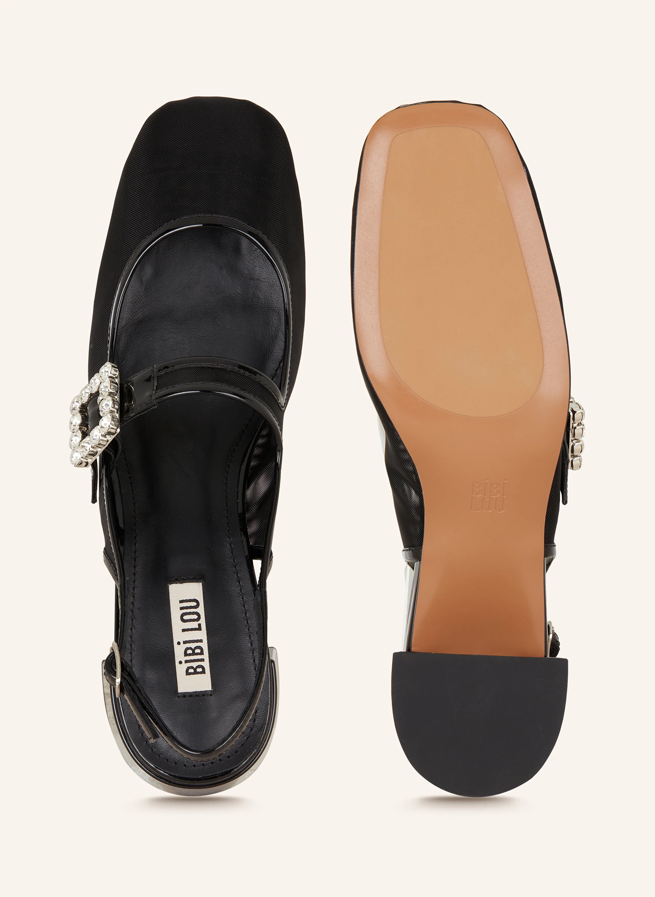 BIBI LOU Slingpumps mit Schmucksteinen