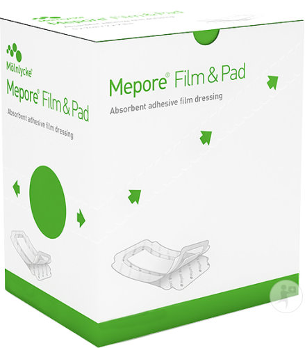 Mepore Film & Pad Film Absorbant Auto-Adhésif Transparent 4x5cm Pièces 5