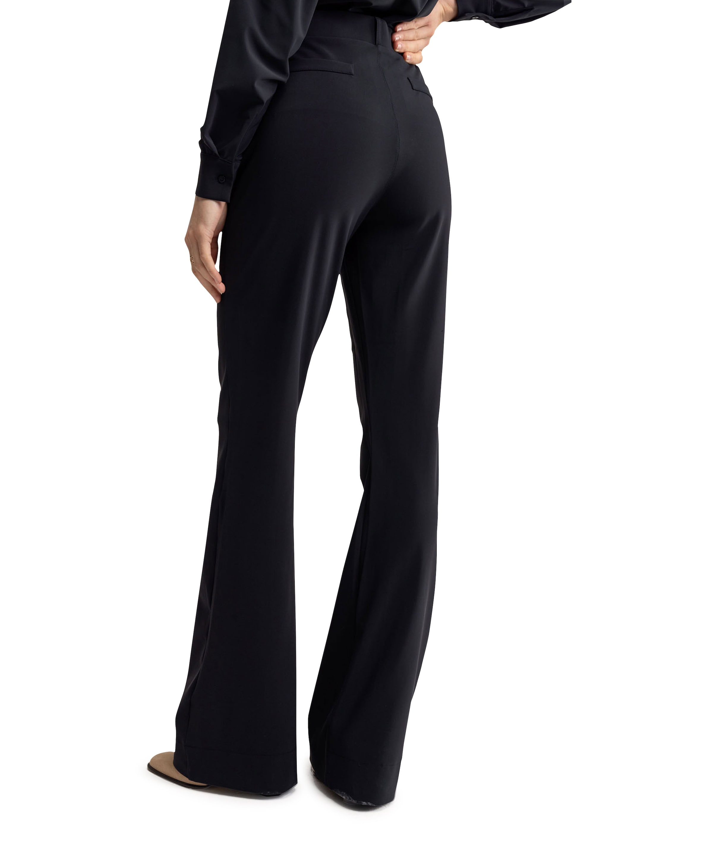 Studio Anneloes Flair LONG bonded trousers zwart
