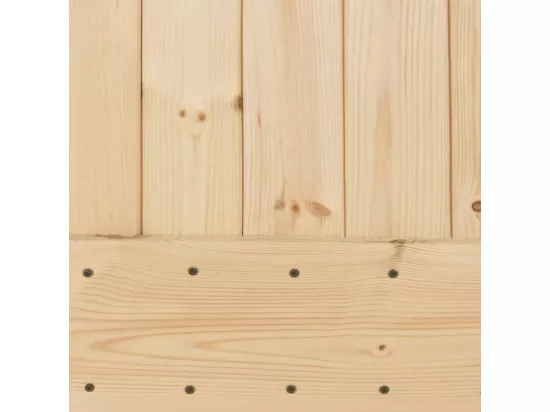Porte coulissante et kit de quincaillerie 85x210 cm pin massif