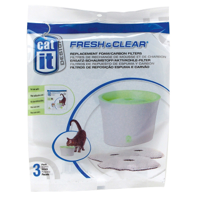 Catit Ersatzfilter zu Fresh & Clear Trinkbrunnen 3 Stk.