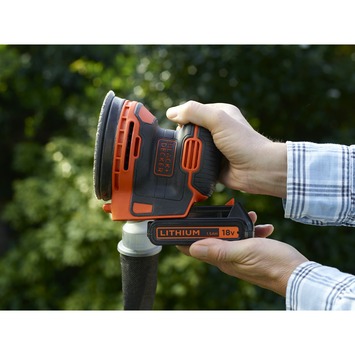 BLACK DECKER 18V excentrische accuschuurmachine BDCROS18-QW