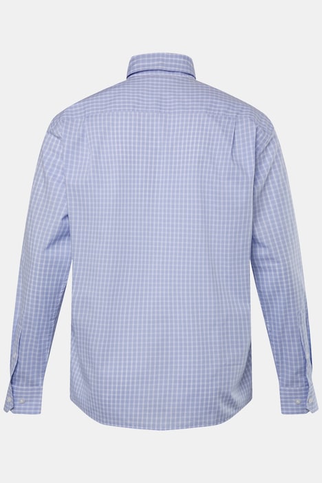 Boston Park Karo-Businesshemd, Langarm, Buttondown-Kragen, Comfort Fit, bis 8 XL